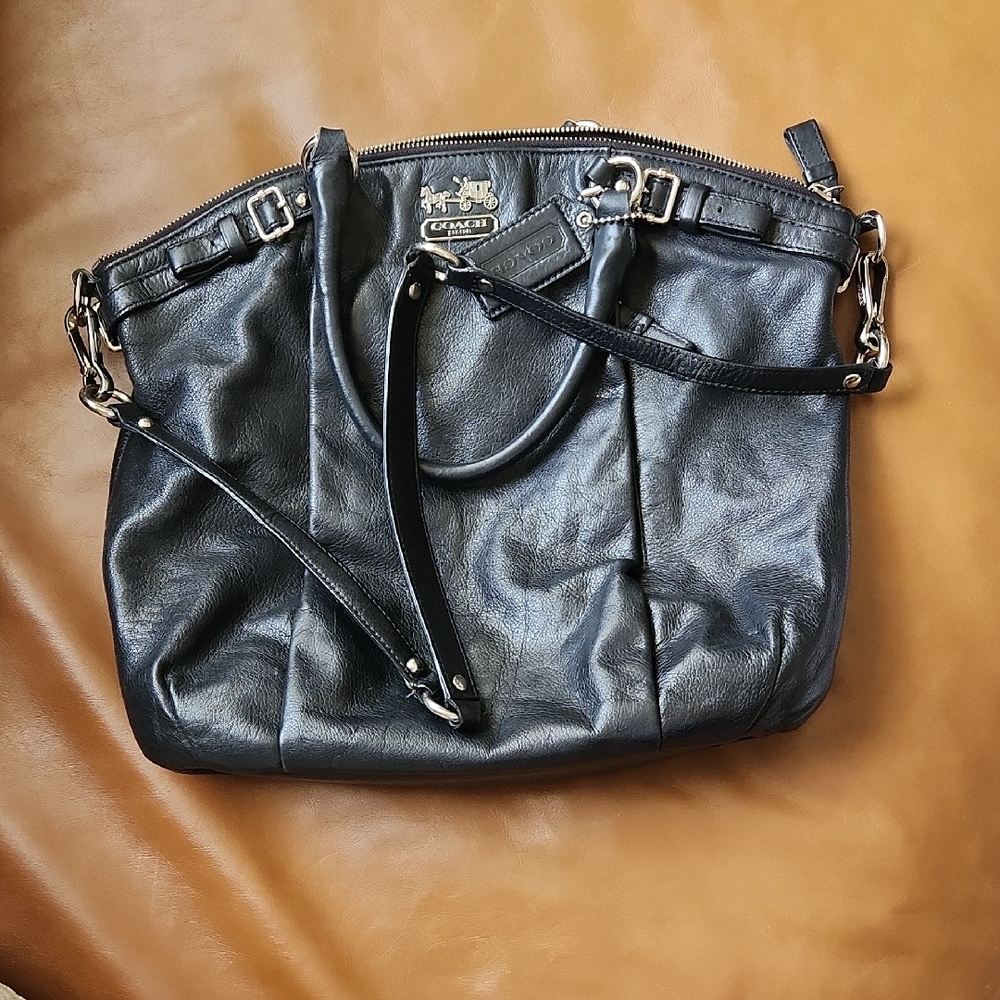 COACH black Leather Women's Bag